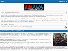 Tablet Screenshot of big-deal-entertainment.com